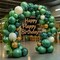 Green Balloons Latex Party Balloons - 100 Pack 12 inch Round Helium Balloons for Dark Green Themed Wedding Graduation Anniversary Birthday Party Backdrop Decorations